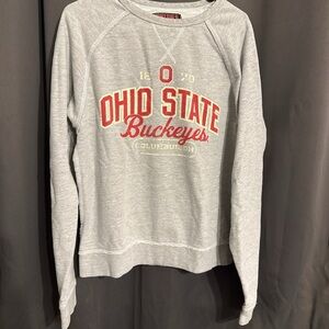 Ohio State Buckeyes Gray Crewneck Sweatshirt